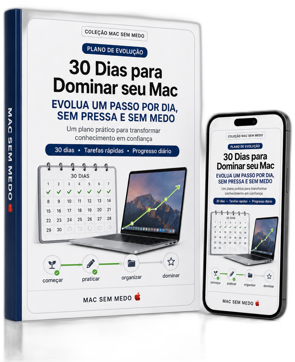 Mockup do Plano de Evolução de 30 Dias MAC SEM MEDO đ