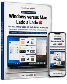 Mockup do Guia Windows Ă Mac Lado a Lado MAC SEM MEDO đ