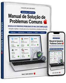 Mockup do Manual de Solução de Problemas Comuns MAC SEM MEDO đ